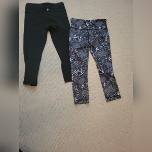Lululemon Black and Patterned Leggings